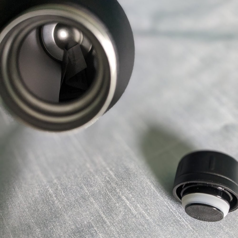 Stainless steel bottle. Black. New. Keeps drinks hot or cold. - Picture 4 of 8
